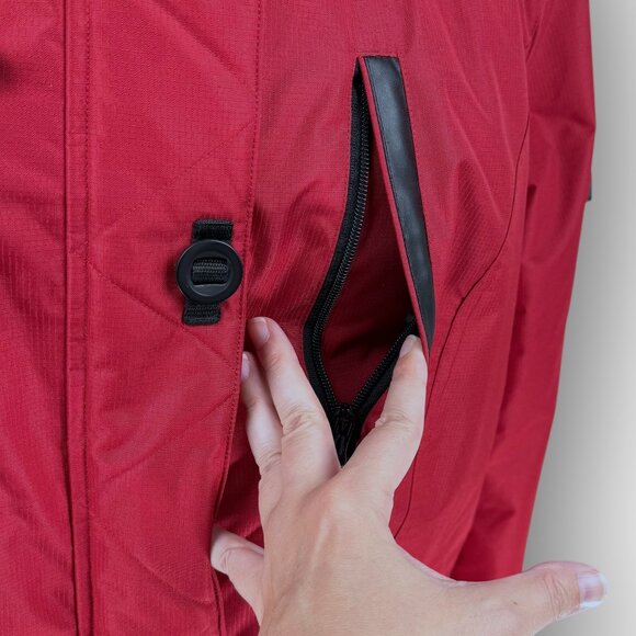 Mountain Ridge Mens 3XLT Red Winter Parka Faux Fur Hood - Picture 7 of 16